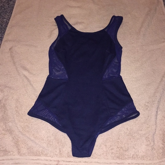 Tobi Tops - Navy blue body suit